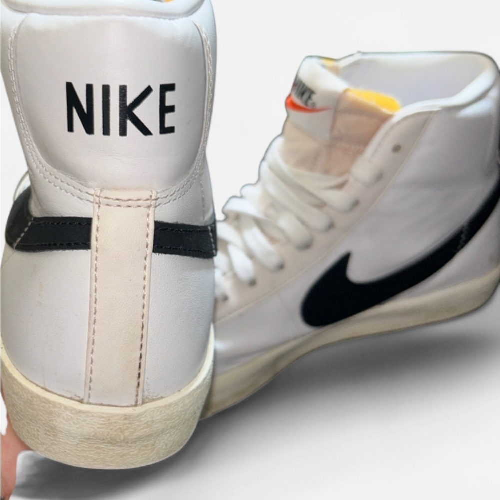 Nike White and Black High-Tops - Picture 2 of 7